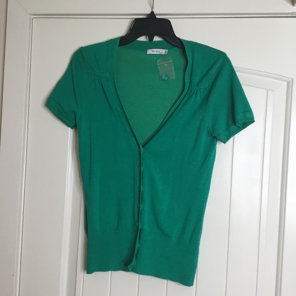 Reitmans Green Cardigan